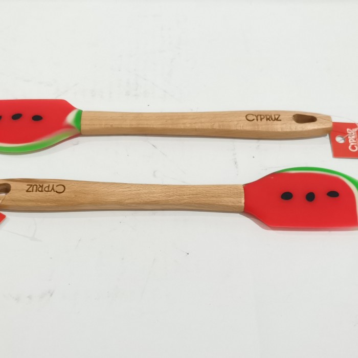 

cypruz AM0977 spatula lucu motif semangka / sodet gagang kayu ghe02