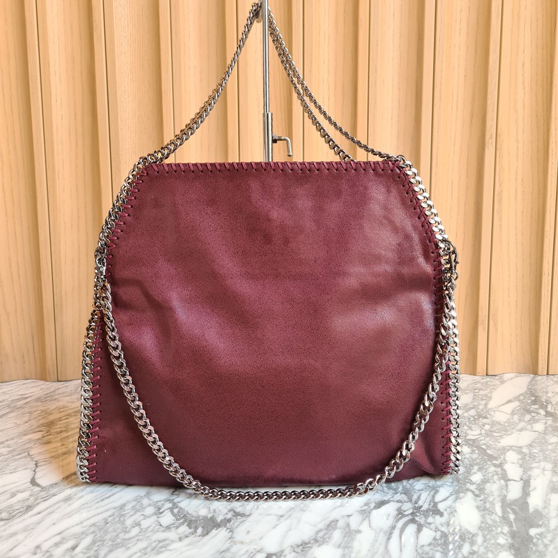 Stella McCartney Falabella Mini Tas Wanita VVIP Quality 35 CM Maroon