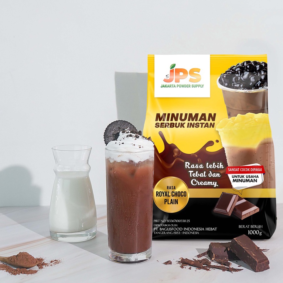 

Best Seller Powder Drink JPS Bubuk Minuman Rasa ROYAL CHOCO PLAIN 1Kg Bestseller