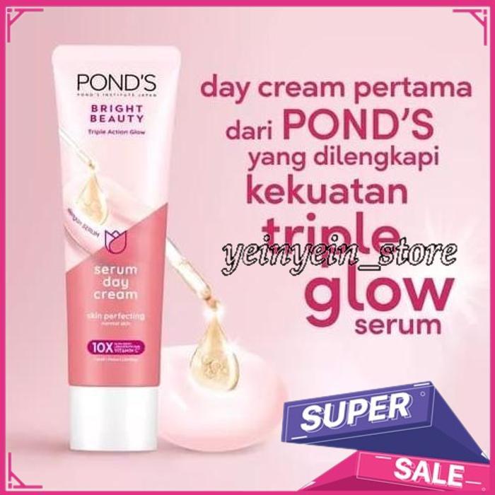 PONDS BRIGHT BEAUTY SERUM DAY CREAM PRODUK TERBAIK !!