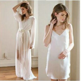 Best Seller Bride Robe/ Chiffon Lace Robe / Kimono Pengantin / Kimono Bride