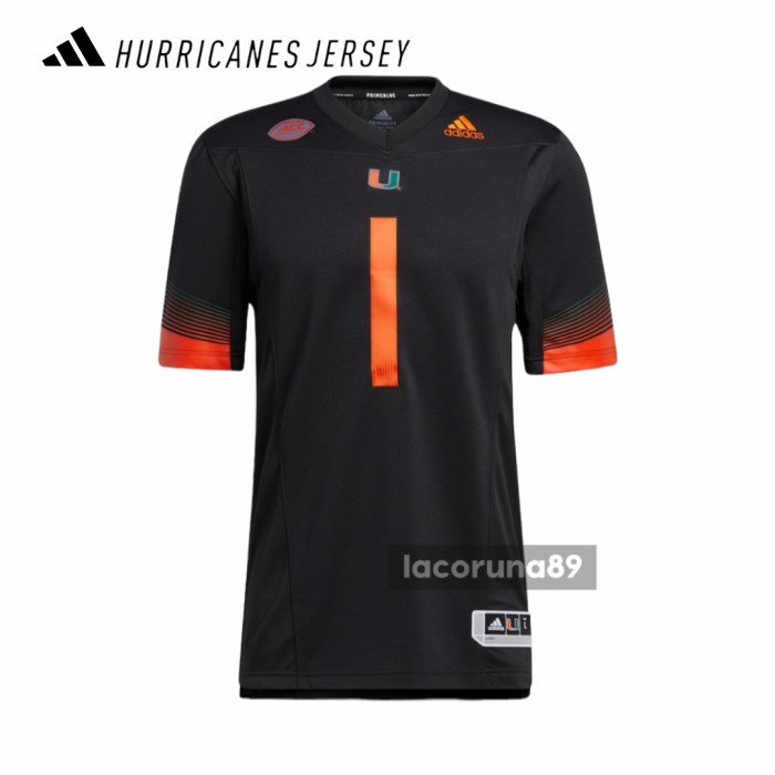 TERMURAH Jersey Original Adidas NFL NCAA Football Miami Hurricanes Strategy