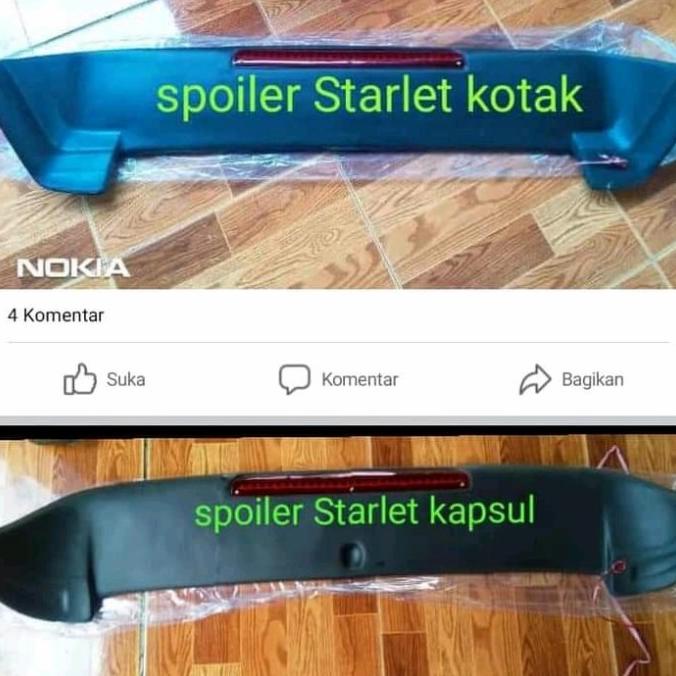 spoiler Starlet kapsul dan kotak fiber