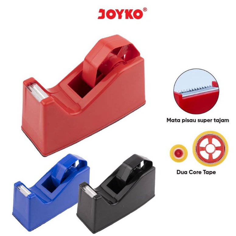 

Terbaru.. Tape Cutter 1 Inch Joyko TD-103 - Tape Dispenser Solasi Sedang 24mm Isolasi Pemotong Lakban Kado Kecil 9F0