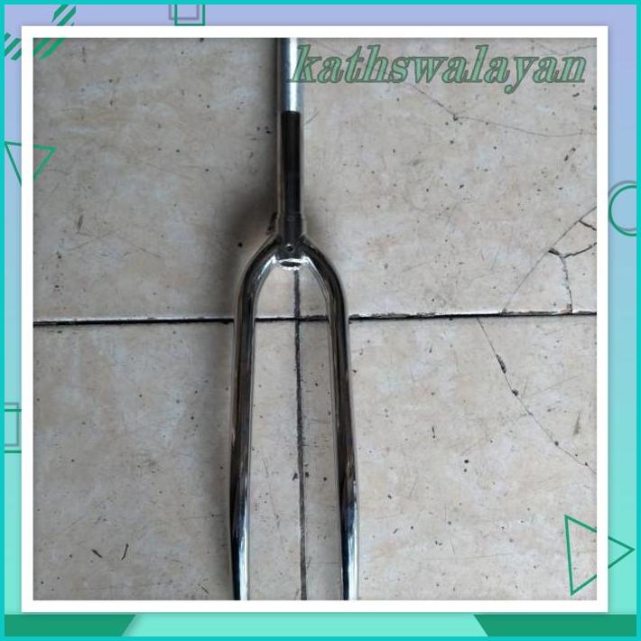 FORK SEPEDA 700/700C FIXIE/BALAP/ROADBIKE CROME/CHROME TAIWAN BEST SELLER 