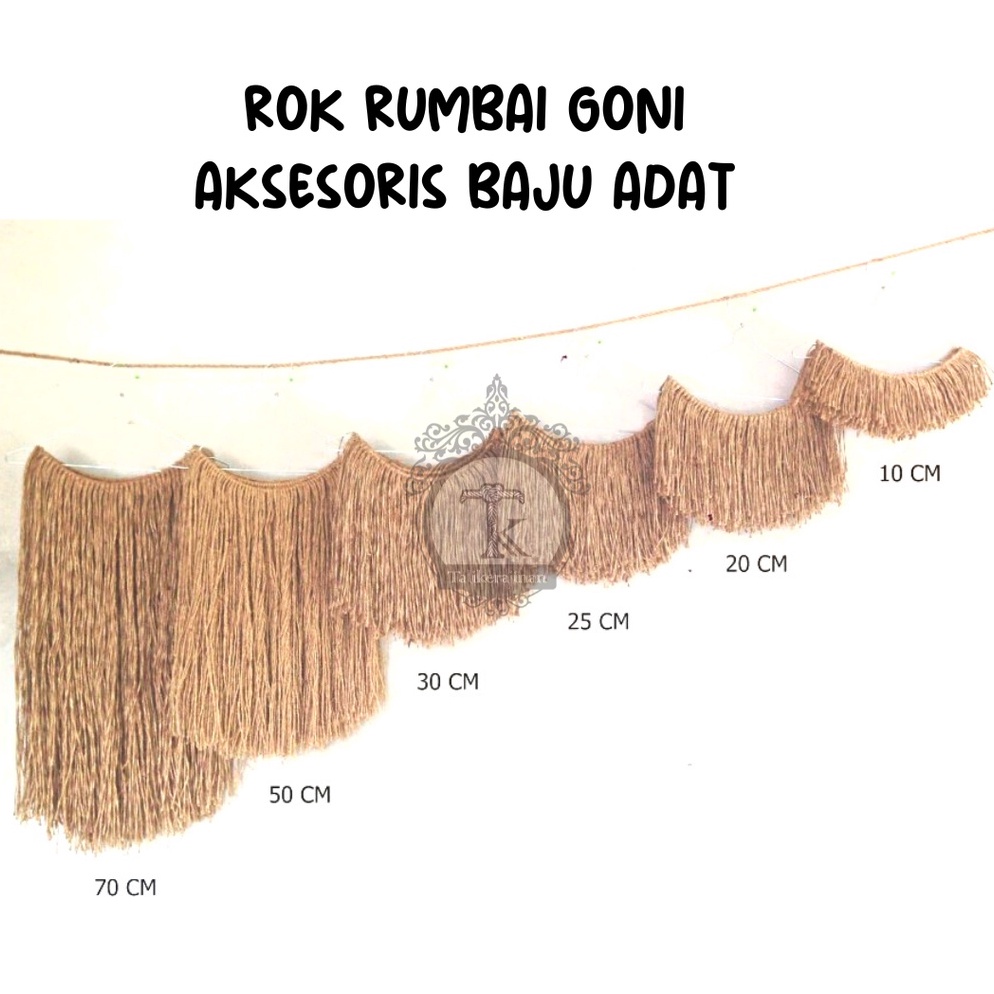 

Ready stock Rumbai tali goni aksesoris adat 77W