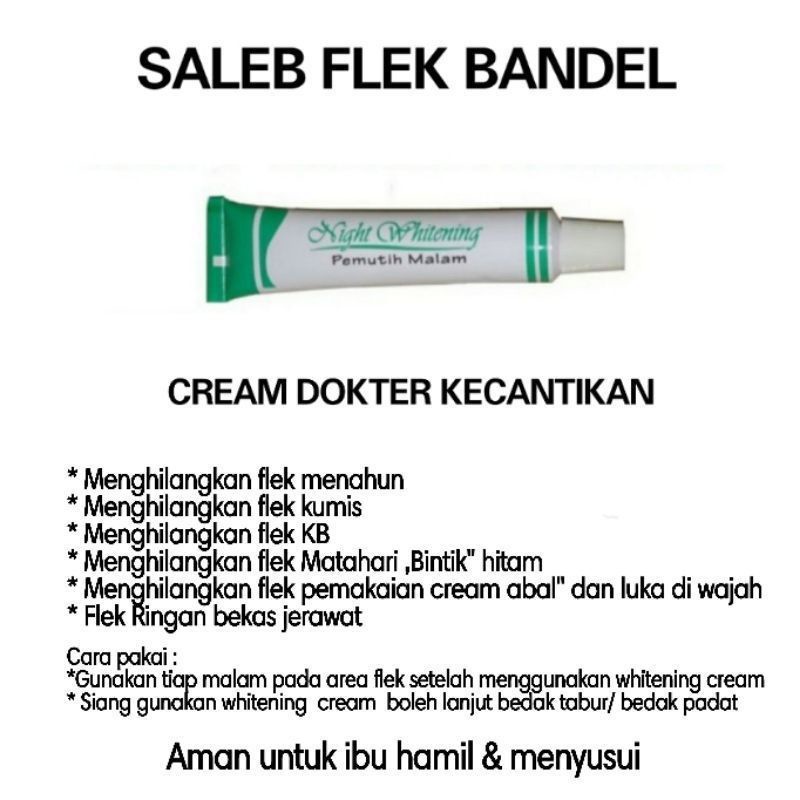 Cream Flek Liz Night Whiteneng| Lis Night Whitening Salep Malam Pemutih Wajah Ampuhh| Strong| Penghi