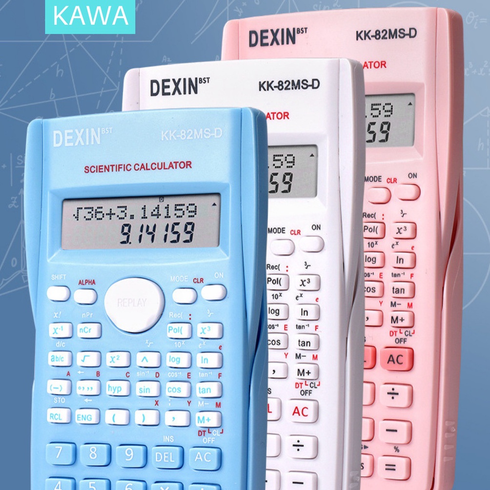 

Kemasan Baru.. KAWA Kalkulator Color Function Scientific Kalkulator sin cos tan macaroon Aesthetic Estetik 52