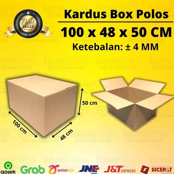 

Diskon Kardus Karton Box 100x48x50 CM Kotak Dus Packing Pindahan Jumbo Polos LEH