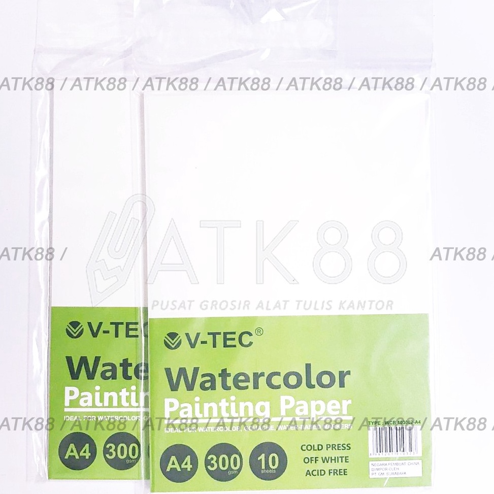 

Laris V-Tec Watercolor Paper A4 300gsm Cold Press 9PV