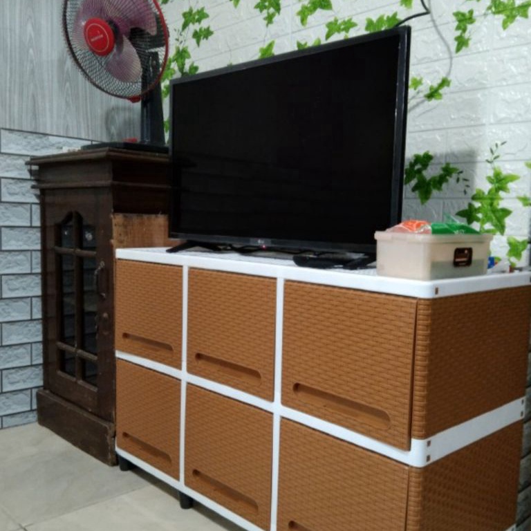 READY. LEMARI PLASTIK CLUB LEMARI BAJU BUPET TV RAK MULTIFUNGSI/LACI