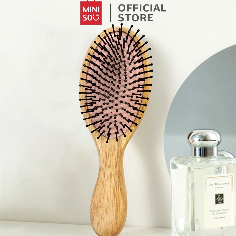 id O4a4Z MINISO Sisir Rambut kayu Wanita Hair Brush Massage Comb Anti-static Comb sisir rambut ronto