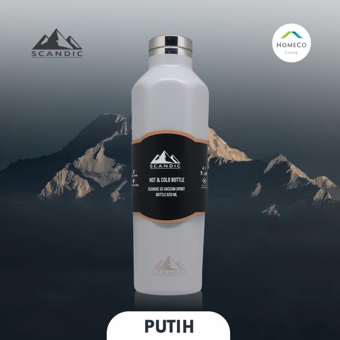 TERMURAH Scandic SS Vacuum Sport Bottle 620 ml / Botol Air Minum