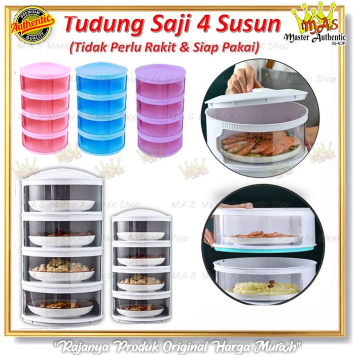 Bestseller Tudung Saji Susun Tingkat Rak Makanan Susun Kotak Penyimpanan
