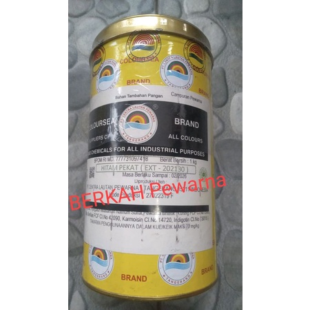 

Pewarna makanan berat 1kg hitam pekat-202130 merek coloursea