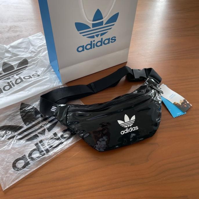 Tas Waistbag Adidas Mettalic Original Black