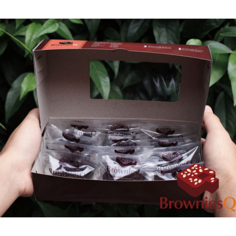 

❄Stok Banyak➷ GRF09 Brownies Panggang Fudgy Dark Coklat Brownies Q Mini Murah C48 Best Produk