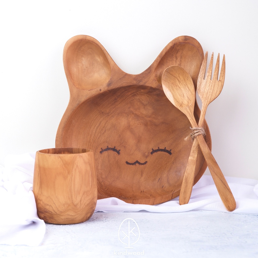 

Kado Anak Ulang Tahun / Birthday Gift / Rabbit - Piring Kelinci Imut Lucu / Kado Bayi / Newborn Gift