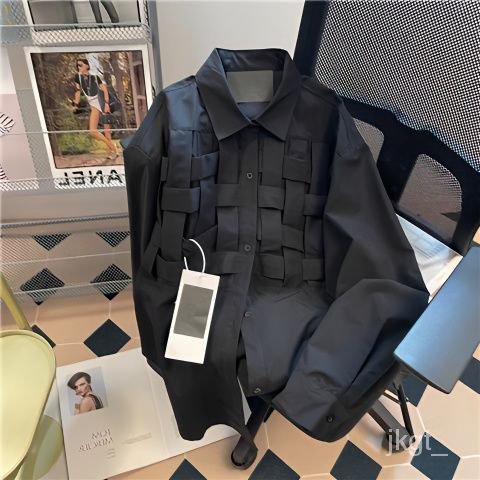 Discount Kemeja Pria Vintage/Kemeja Hitam Lengan Panjang Pria/Kemeja Pria Korean Style/Vintage