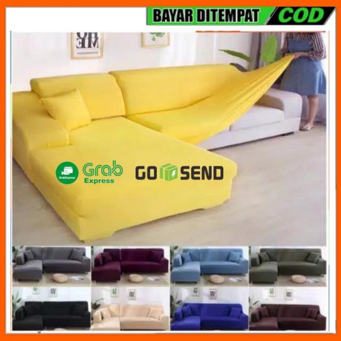 COVER SOFA L ELASTIS SIKU COVER SOFA L SHAPED SARUNG SOFA L ELASTIS