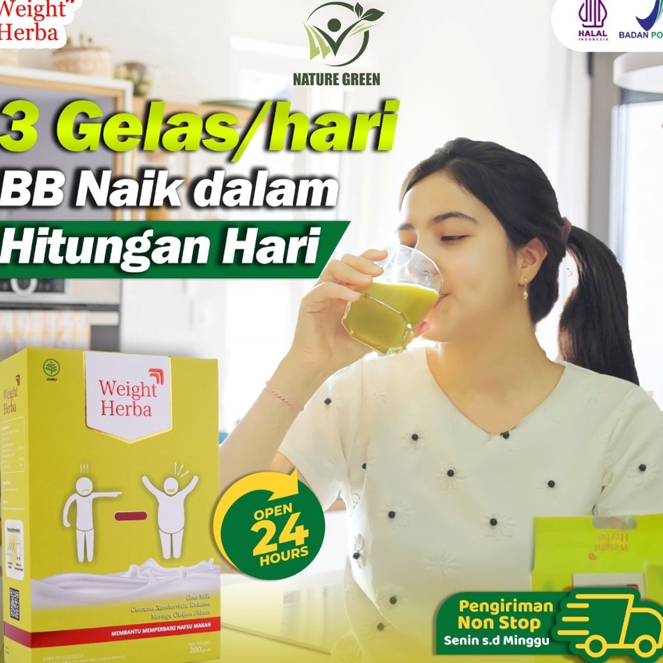 

✶Harga Promo❄➼ PT88T Weight Herba - 100% Original Susu Penggemuk Penambah Berat Badan & Nafsu Makan Tingkatkan Kalori Kualitas Tinggi & Menambah Protein Terbaik Isi 200gr R51 Super Promo