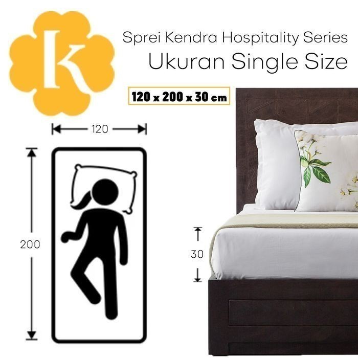 FLASH SALE KENDRA BEDCOVER SET UK.120X200X30CM SINGLE SIZE BED JAMOCA TERBARU