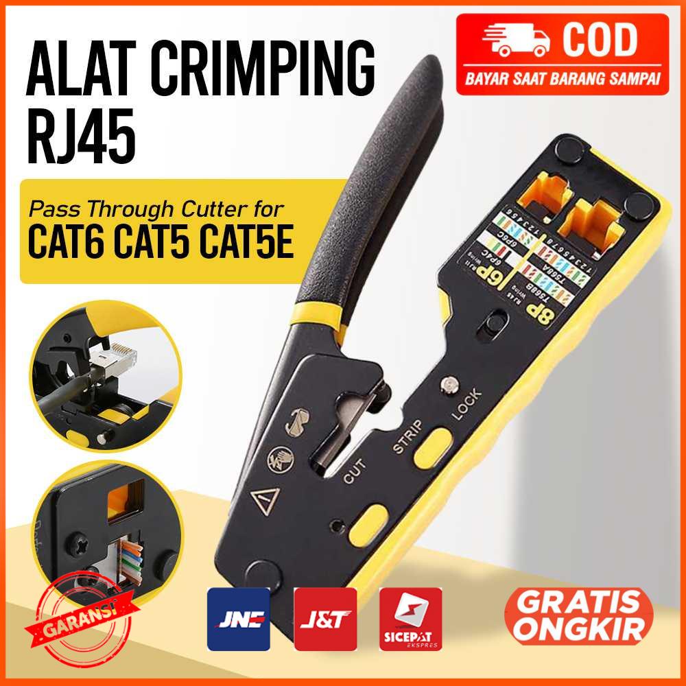 Alat Crimping RJ45 for CAT6 CAT5 CAT5E 6088