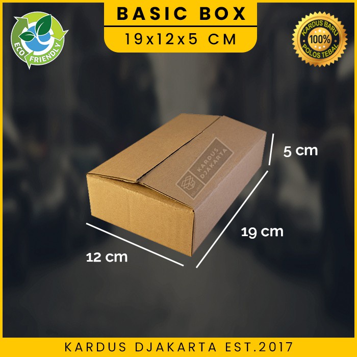 

KARDUS / KARTON BOX POLOS Uk. 19x12x5 CM