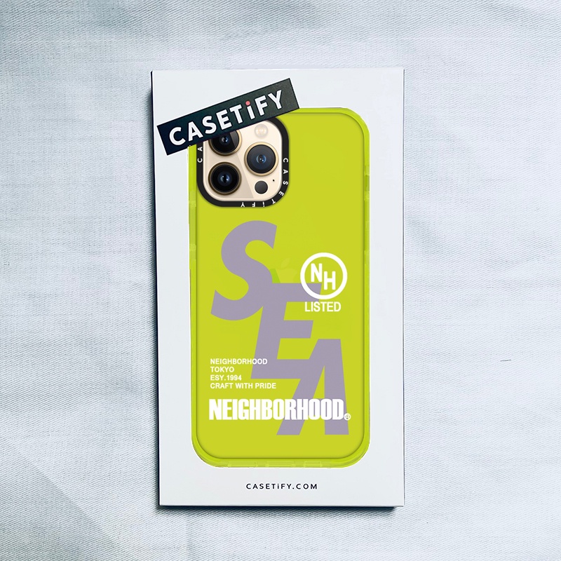 ▲✽❖CASETiFY X NEIGHBORHOOD SEA Light Yellow Case IPhone 13 12 11 Pro Max Mini XS MAX XR X SE 6 6S 7 