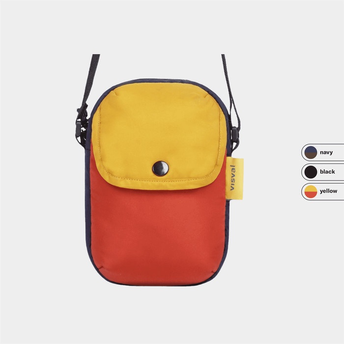 Terlaris Sling Bag Lexa Black Visval - Tas Selempang