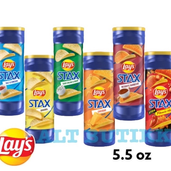 

↕Model Terkini PDICR LAY'S STAX USA 5,5 OZ | 155,9 gr | LAYS POTATO CHIPS Q34 ✱Model Baru