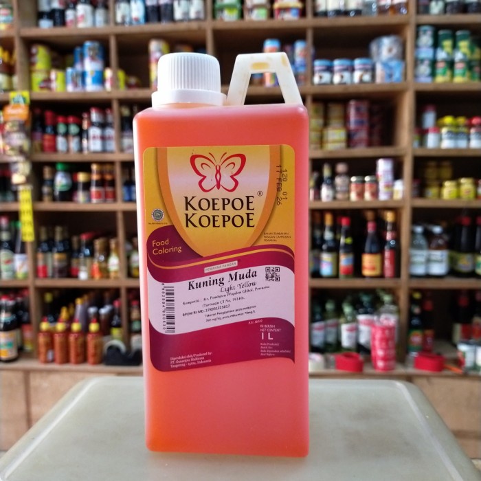 

Terlaris Colourfood Koepoe Koepoe Pewarna Pangan Kuning Muda 1Liter