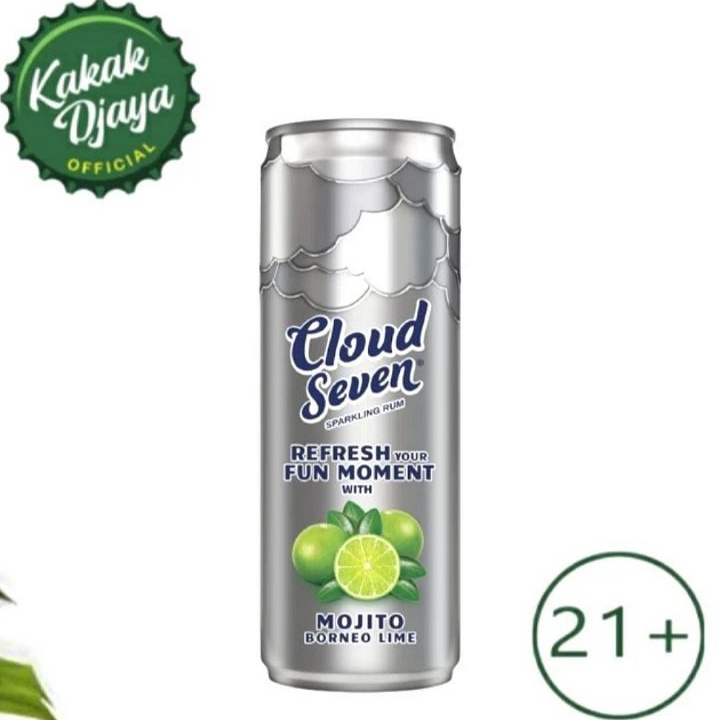 

✶Model Terkini✾ YWWRD Cloud Seven Sparkling Rum Mojito Borneo Lime Sparkling 350ml can W54 ↔Laris