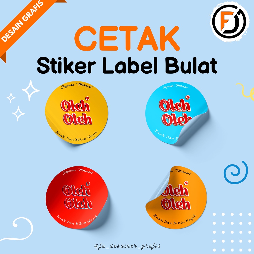 

Cetak Sticker Logo Bulat Chromo | Stiker Botol Minuman Label Custom | Label Makanan | Logo Makanan | Sticker Murah