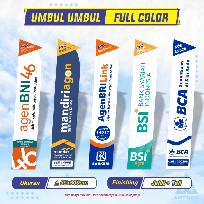 Umbul Umbul Kain / Umbul Umbul Brilink / Umbul Umbul Custom Full Color Tantinseller