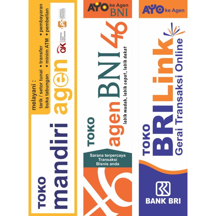 Umbul Umbul Agen Brilink // Agen Bni // Agen Mandiri Tantinseller
