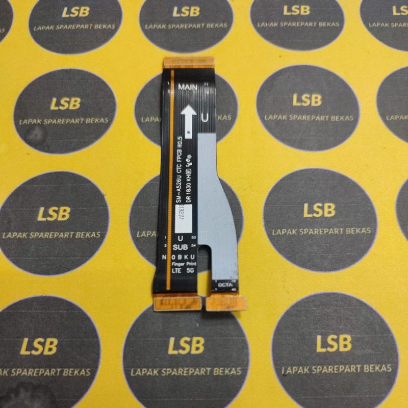 FLEXIBLE PBA MESIN MAINBOARD TO SUBBOARD SAMSUNG A52S A528 ORIGINAL BEKAS