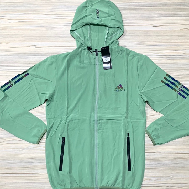 ✩Seller✪ RSIDC JAKET MICRO PARASUT ADIDAS IMPORT PREMIUM OLAHRAGA RUNNING PRIA MAN HOODIE KUPLUK TOP