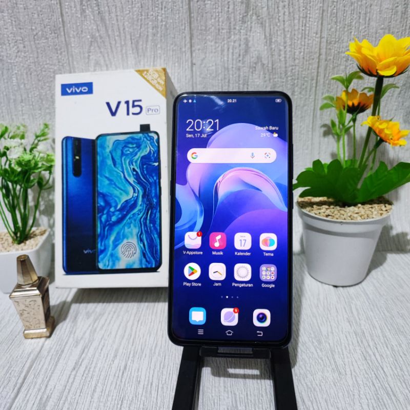 HP Handphone Second Seken Bekas Murah Vivo V15 Pro Fullset Ram 6/128 GB Ex Garansi Resmi Original