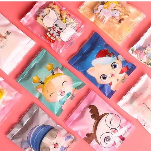 Laris 100pc Plastik Packing Cookies Nougat Nastar - Plastik Kemasan Sealer 5,5 x 8,5cm Buruan Beli