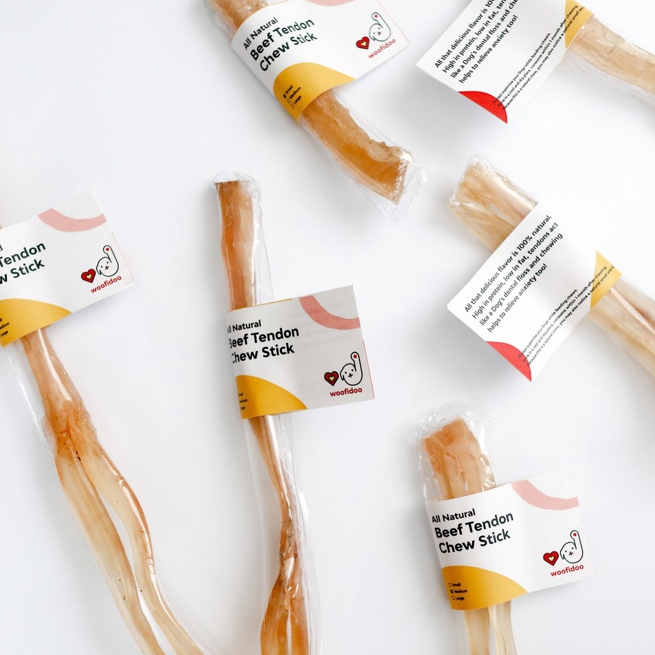 ✺Terkini✷➚ VCWGW WOOFIDOO Beef Tendon Chew Stick / Chew Anjing / Dog Treat Snack/ Urat Tendon Sapi /