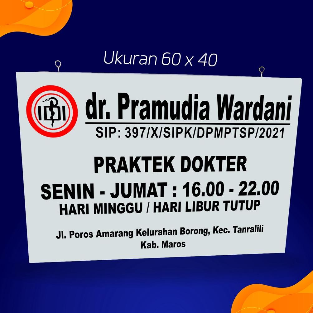 

Promo Papan Nama Dokter Praktek Wxy