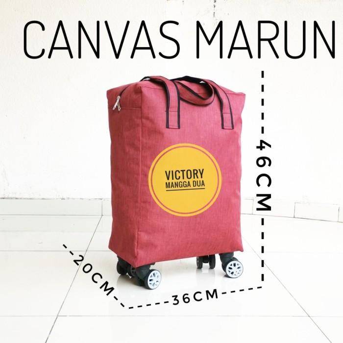 Tas Travel, Tas Troli, Tas Lipat, Tas Roda, Tote Panda Hitam