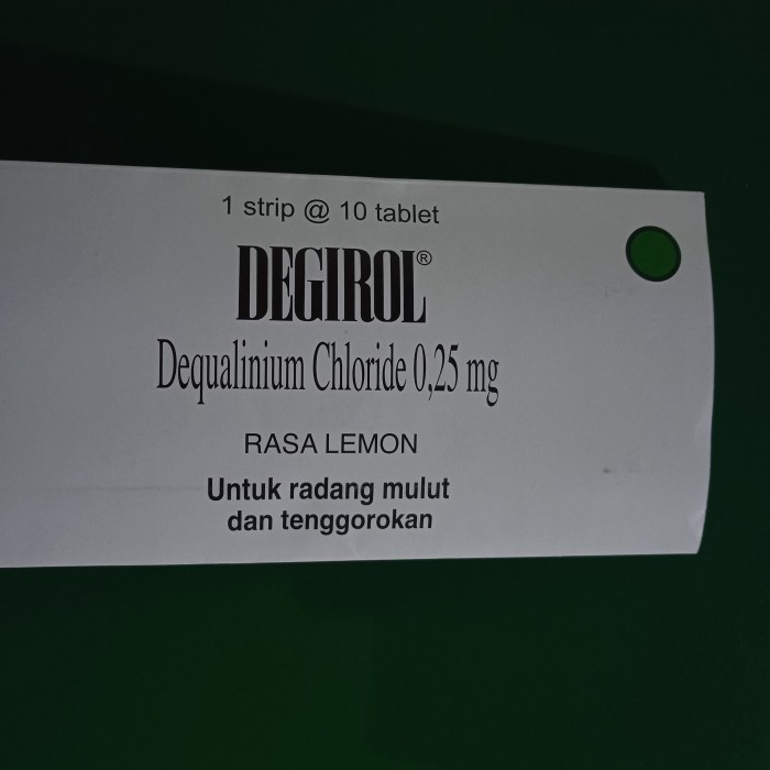 Obat Sakit Tenggorokan Degirol 10 Tablet