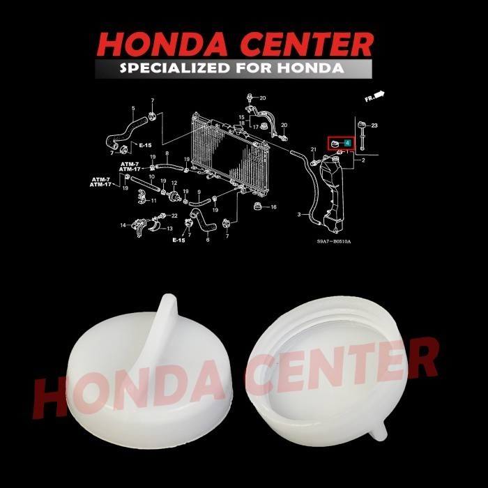 tutup botol tabung serap radiator civic vti s 2001 2002 2003 2004 2005 Realtes Shop Id