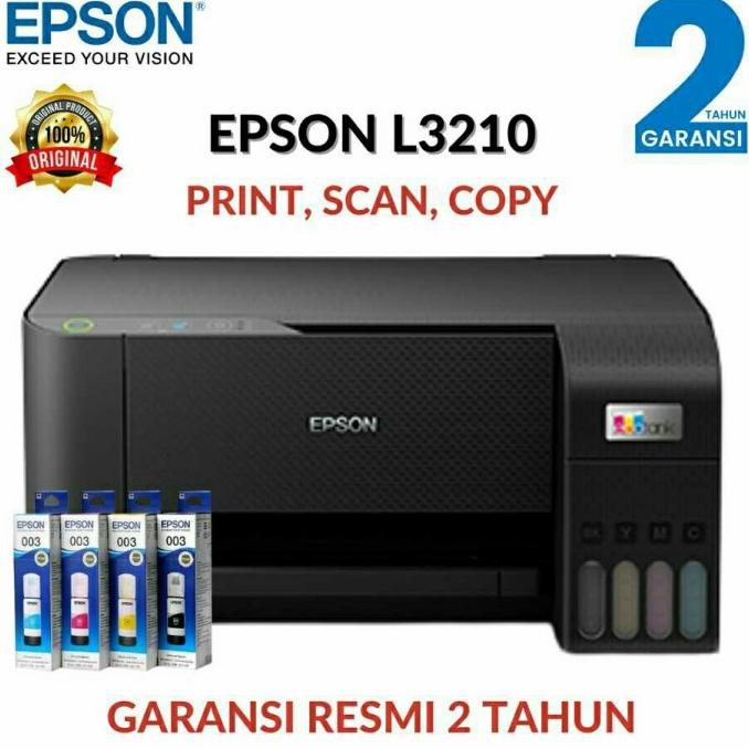 Epson Printer L3210 Multifungsi Print Scan Copy - Printer L 3210