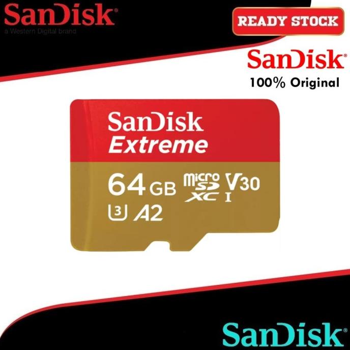 SANDISK EXTREME MICROSD 64GB 100MB/S -MICROSD EXTREME 64 GB 100 MBPS