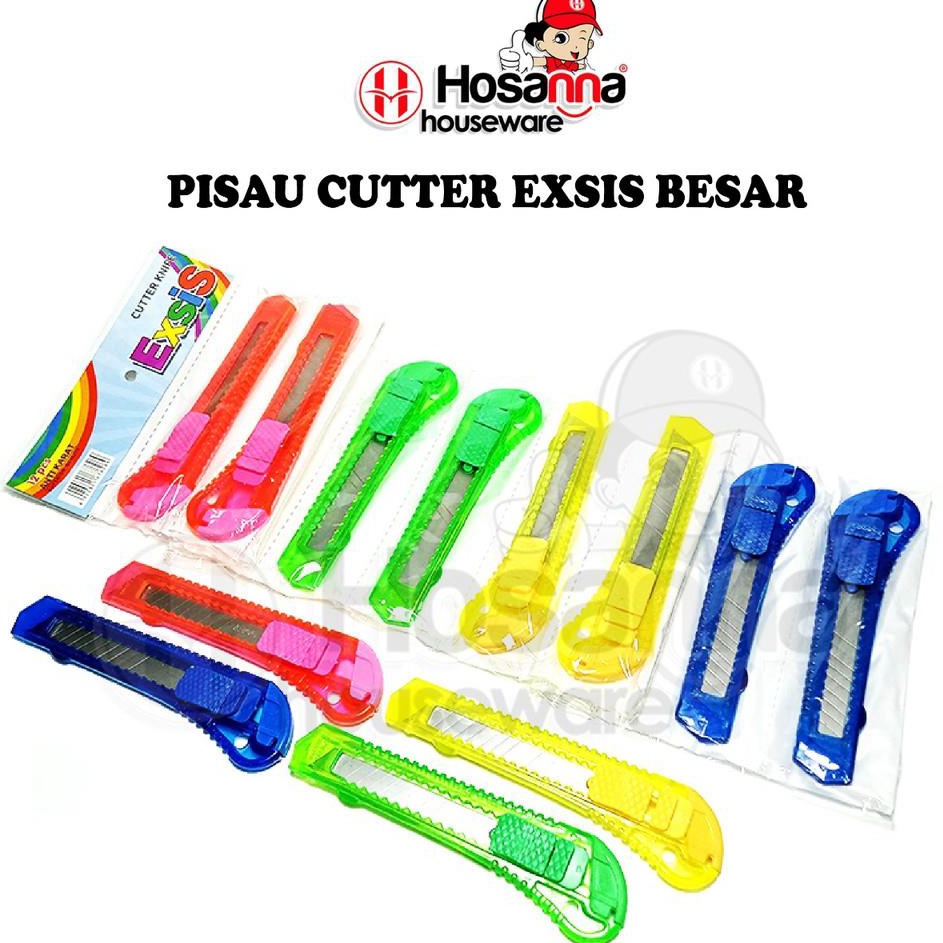 

✨ 7.7 12pcs Cutter Plastik Besar / Pisau Cutter Pemotong