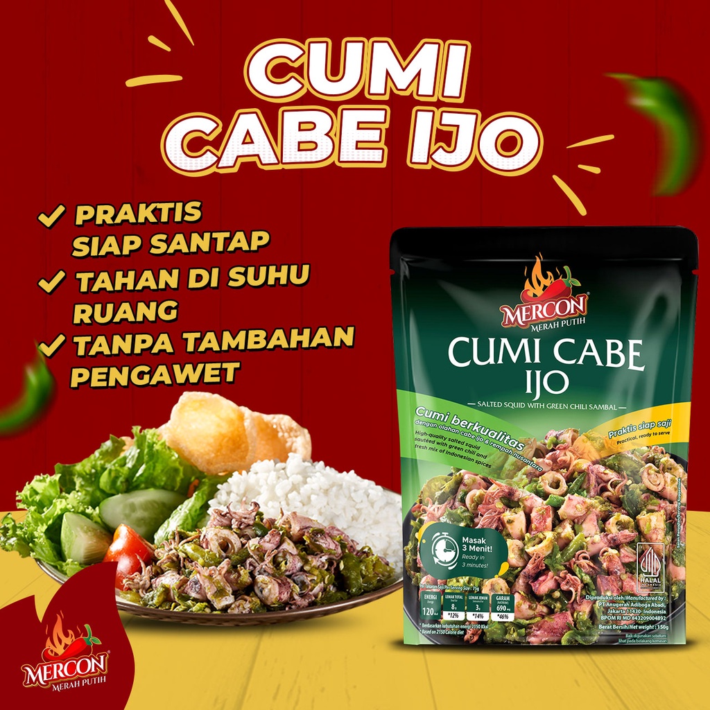 

Mercon Merah Putih Cumi Cabe Ijo