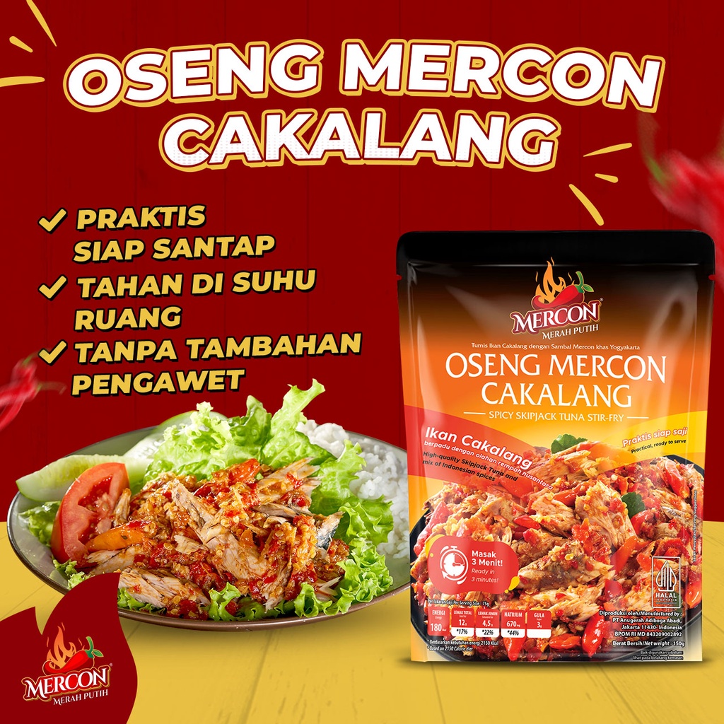 

Oseng Mercon Cakalang Mercon Merah Putih